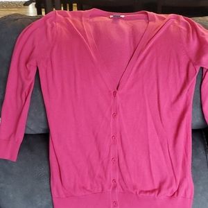Pink old navy cardigan